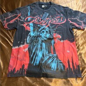 Godspeed Black and Red Graphic T-Shirt